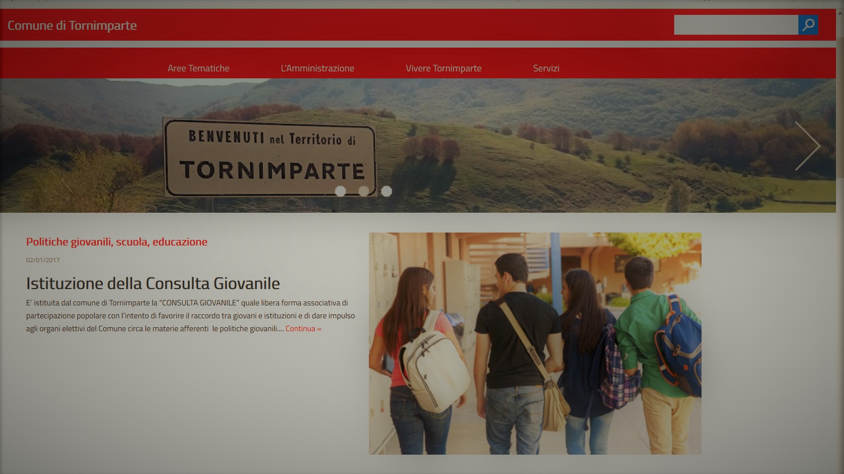 Sito Web Istituzionale - Online