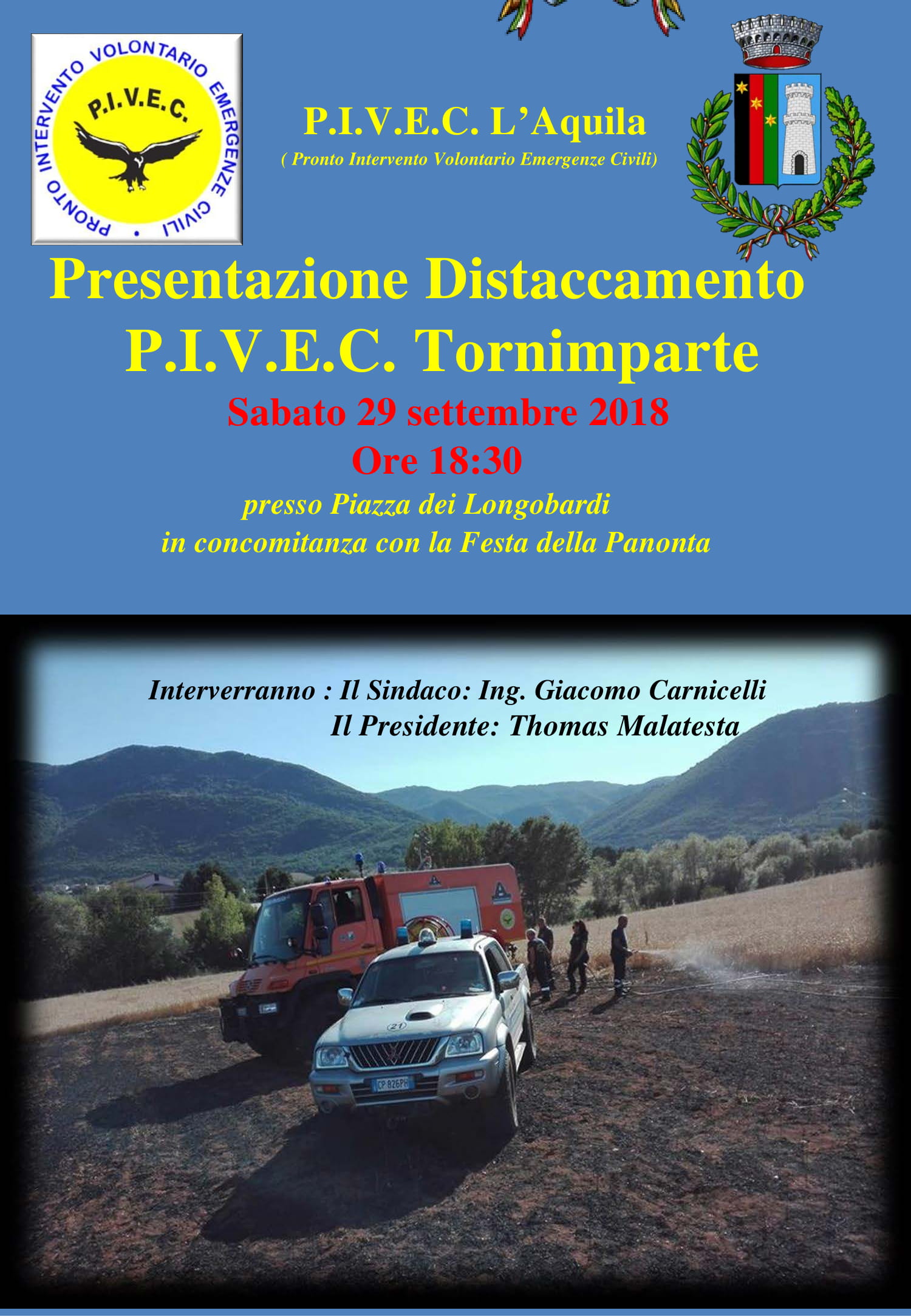 PRESENTAZIONE DISTACCAMENTO PIVEC