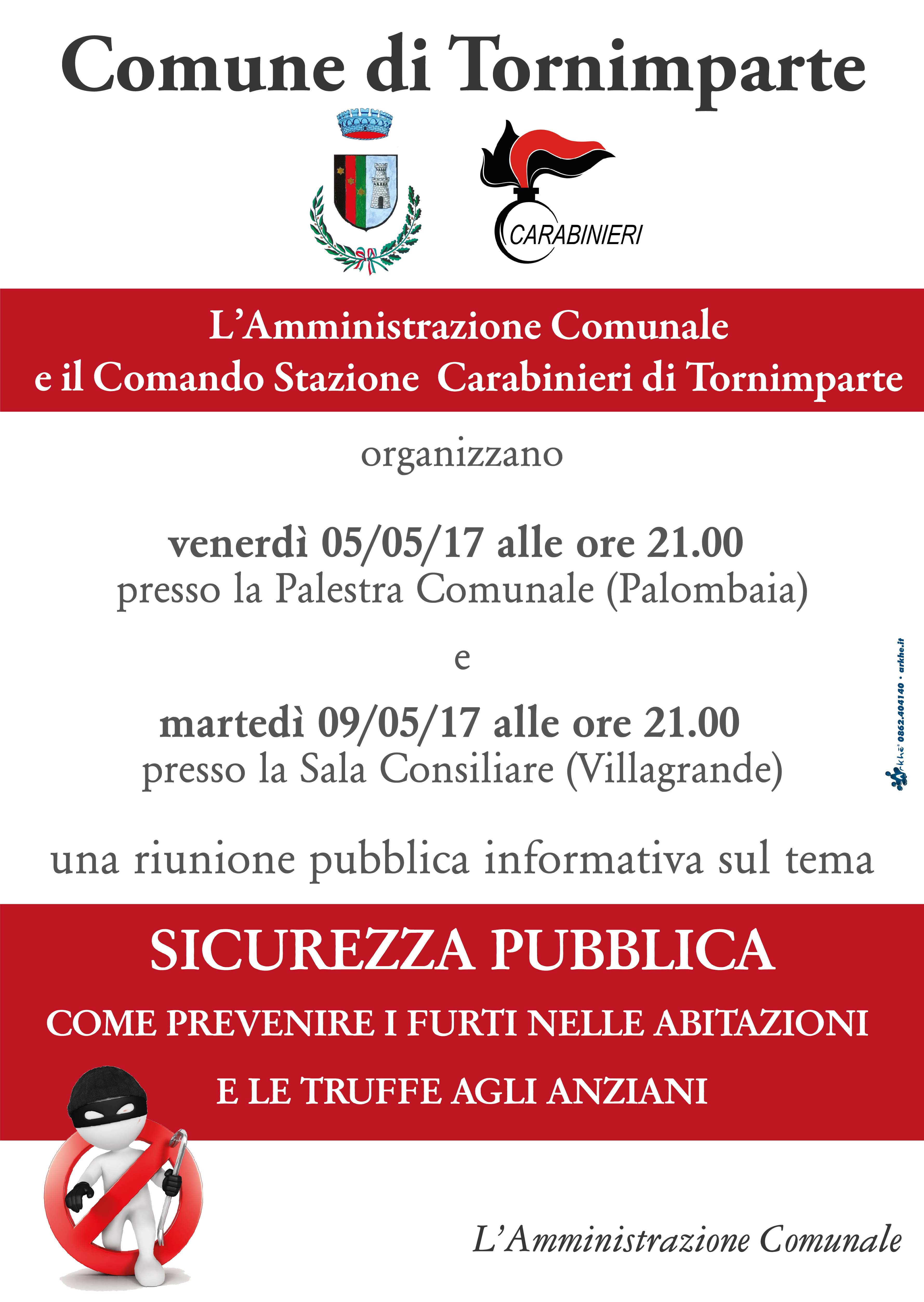 SICUREZZA PUBBLICA - COME PREVENIRE I FURTI