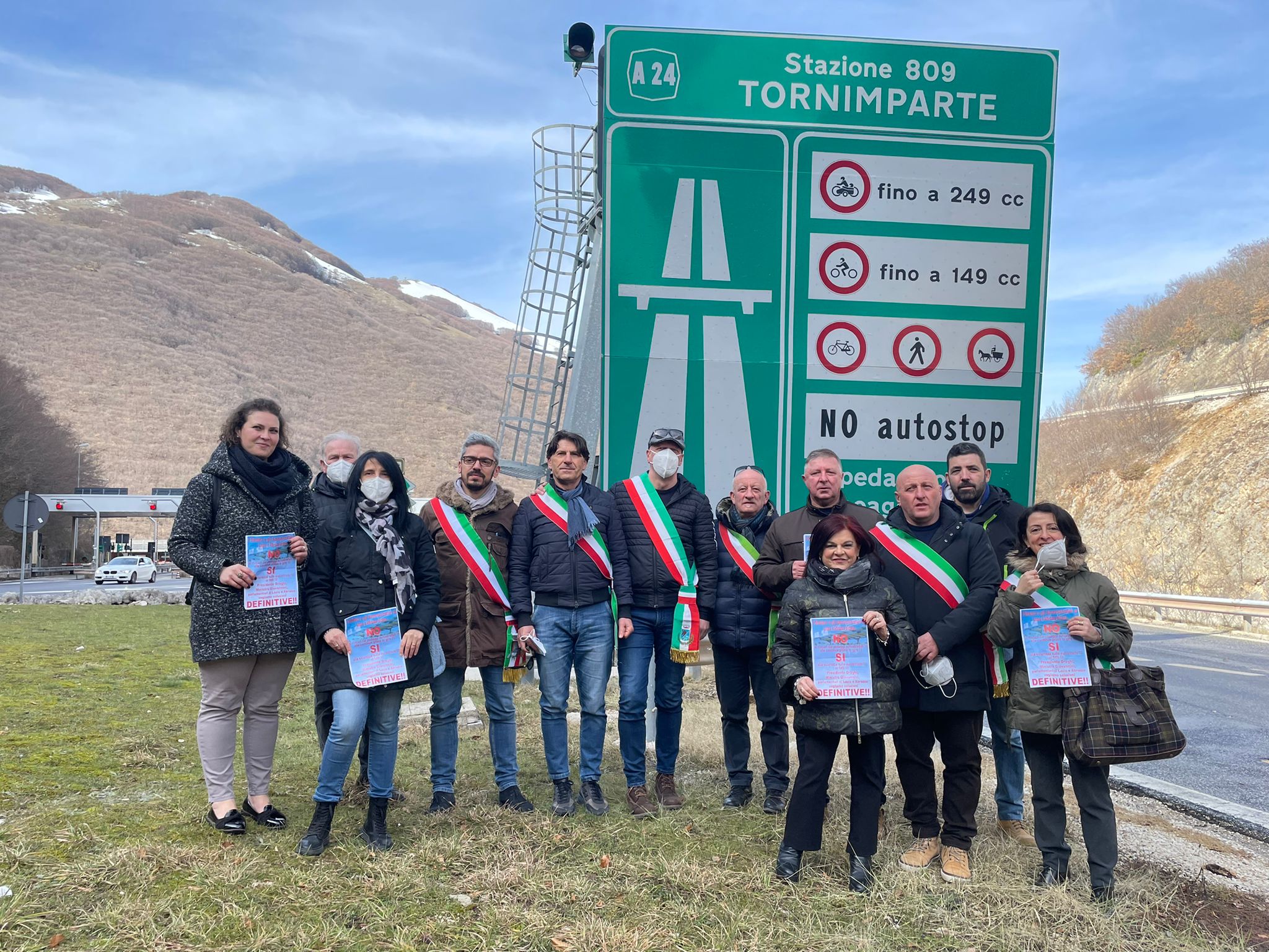 Manifestazione Sindaci A24 - A25