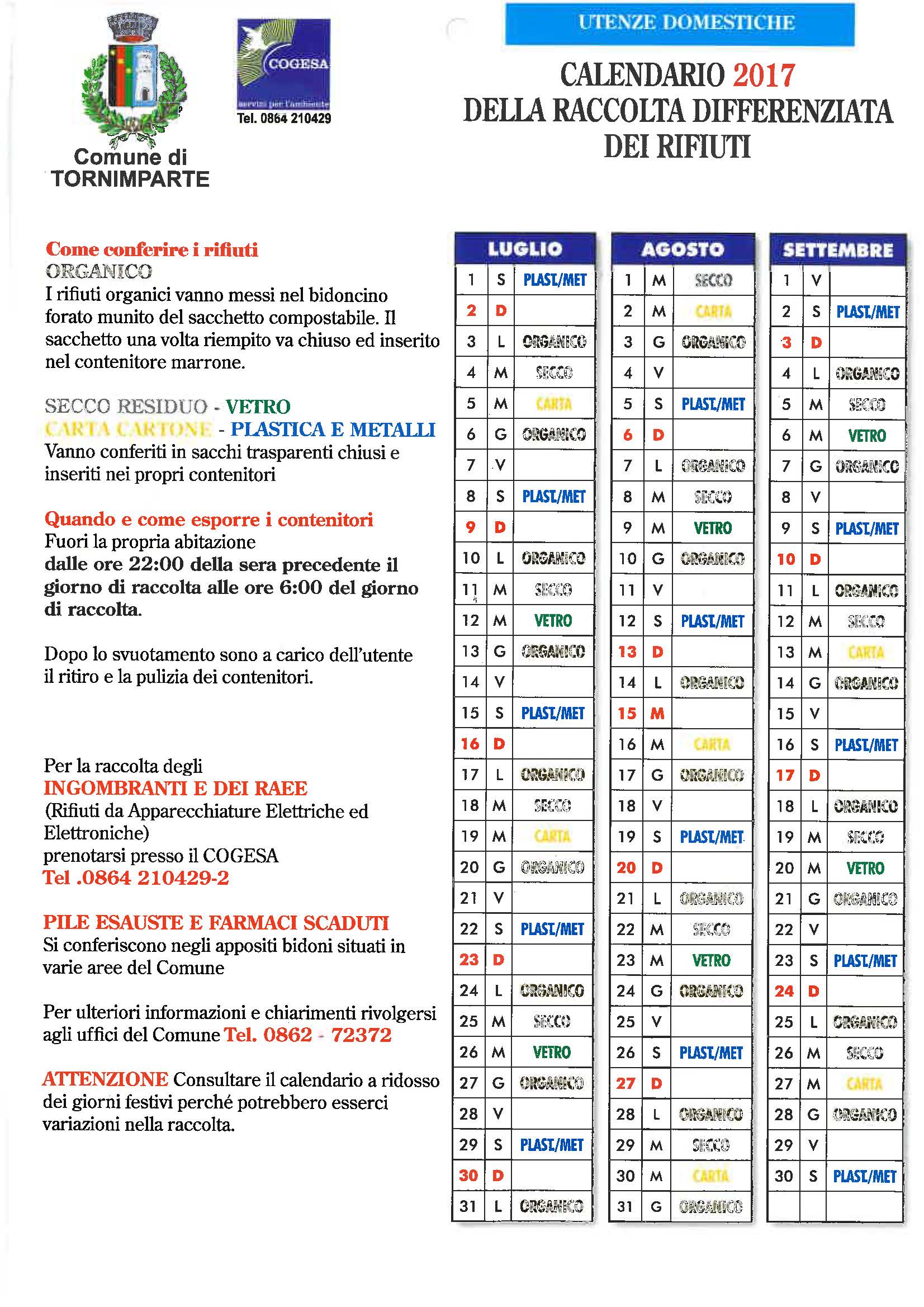 Raccolta Differenziata Porta a Porta