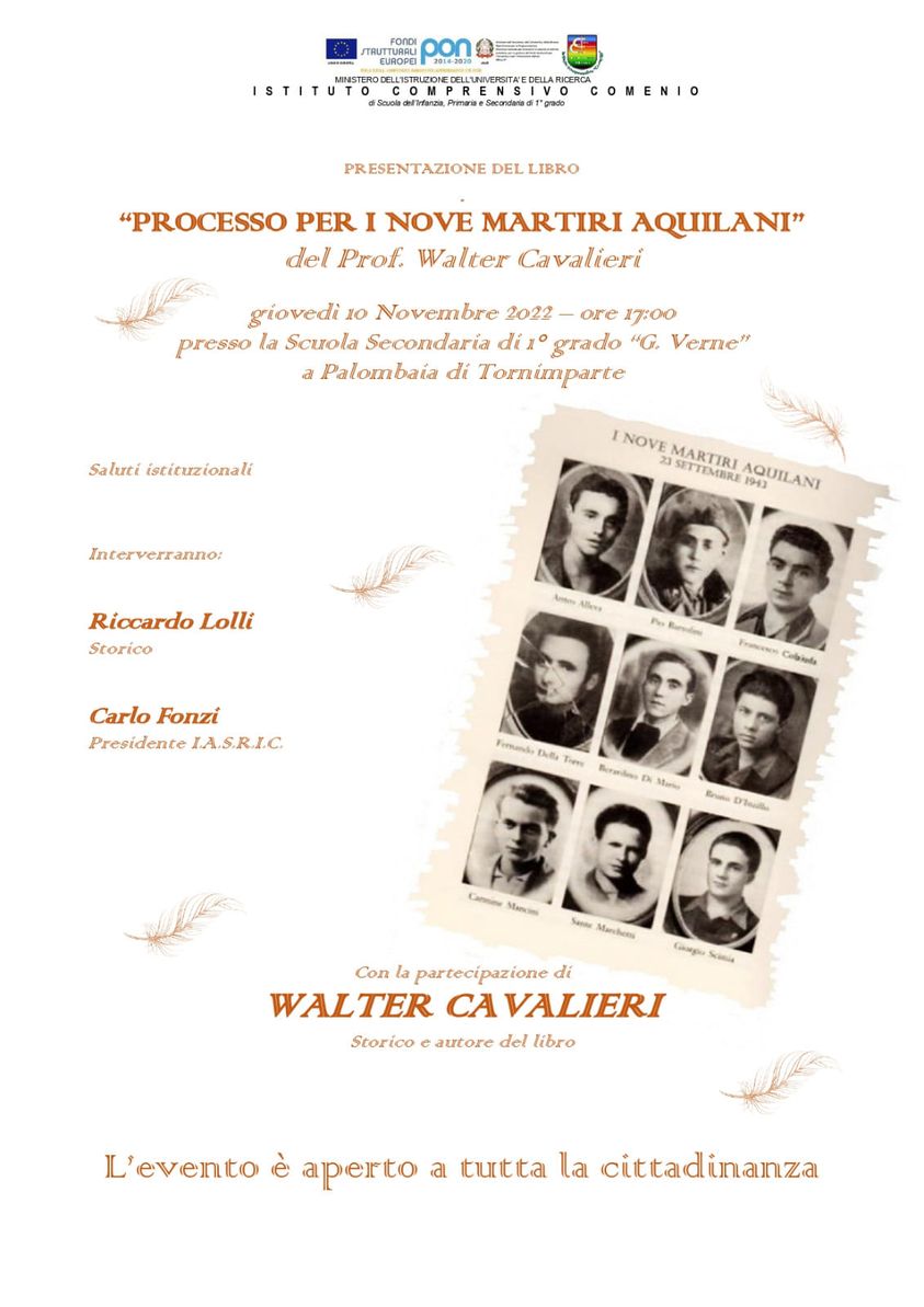 Presentazione libro - Processo per i nove martiri aquilani