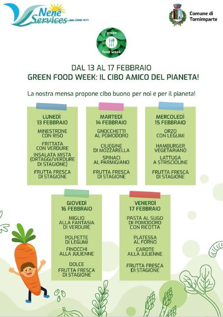 GREEN FOOD WEEK - 13 - 17 Febbraio